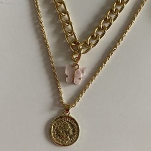 Butterfly Necklace Set